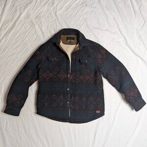 Jachs Medium Mens Shacket Jacket Southwestern Aztec Print